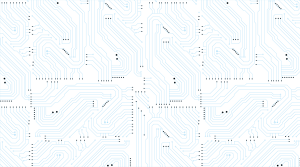 Schaltungstechnischer Hintergrund mit hochtechnologischem digitalem Datenverbindungssystem und elektronischem Computerdesign.