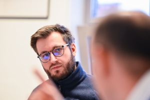 Teambesprechung mit Tim Möhlmann