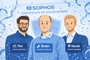 Tim, David und Sven zertifiziert